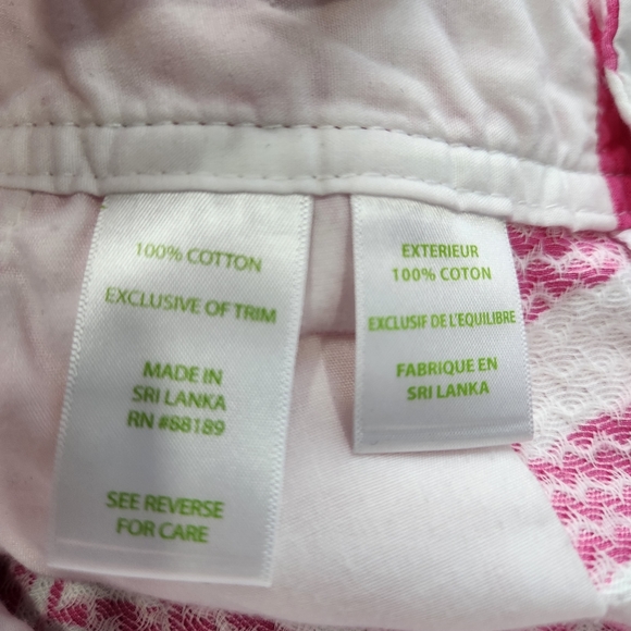 Lilly Pulitzer Pink White Yacht Sea Walsh Sailboat Print Shorts 0 - Picture 11 of 14